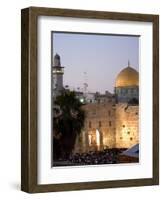 Western Wall, Dome of the Rock, Haram Ash-Sharif, Unesco World Heritage Site-Christian Kober-Framed Photographic Print