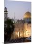 Western Wall, Dome of the Rock, Haram Ash-Sharif, Unesco World Heritage Site-Christian Kober-Mounted Photographic Print