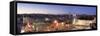 Western Wall, Dome of the Rock Mosque and Panoramic View of the Old City of Jerusalem, Israel-Michele Falzone-Framed Stretched Canvas