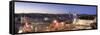 Western Wall, Dome of the Rock Mosque and Panoramic View of the Old City of Jerusalem, Israel-Michele Falzone-Framed Stretched Canvas