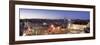 Western Wall, Dome of the Rock Mosque and Panoramic View of the Old City of Jerusalem, Israel-Michele Falzone-Framed Photographic Print
