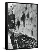 Western Wall of the Temple Mount, Jerusalem, 1937-Martin Hurlimann-Framed Stretched Canvas
