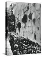 Western Wall of the Temple Mount, Jerusalem, 1937-Martin Hurlimann-Stretched Canvas