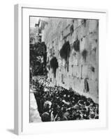 Western Wall of the Temple Mount, Jerusalem, 1937-Martin Hurlimann-Framed Giclee Print