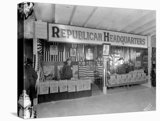 Western Washington Fair, Republican Headquarters Booth, October 6, 1923-Marvin Boland-Stretched Canvas