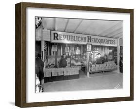 Western Washington Fair, Republican Headquarters Booth, October 6, 1923-Marvin Boland-Framed Giclee Print