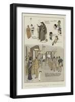 Western Ways, First Impressions of New York, the Hoffman House Saloon-Phil May-Framed Giclee Print