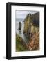 Westerwick, dramatic coastal views, red granite sea cliffs and stacks, Scotland-Eleanor Scriven-Framed Photographic Print