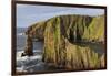 Westerwick, dramatic coastal views, red granite sea cliffs and stacks, Scotland-Eleanor Scriven-Framed Photographic Print