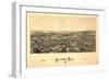 Westford, Massachusetts - Panoramic Map-Lantern Press-Framed Art Print