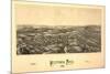 Westford, Massachusetts - Panoramic Map-Lantern Press-Mounted Premium Giclee Print
