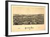 Westford, Massachusetts - Panoramic Map-Lantern Press-Framed Art Print