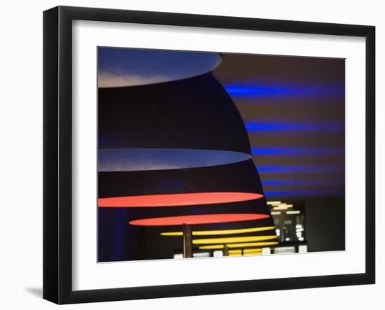 Westfriedhof U-Bahn Station, Munich, Bavaria, Germany-Walter Bibikow-Framed Photographic Print