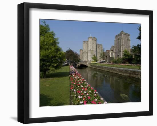 Westgate and Westgate Gardens, Canterbury, Kent, England, United Kingdom, Europe-Ethel Davies-Framed Photographic Print