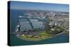 Westhaven Marina and Central Business District, Auckland, North Island, New Zealand-David Wall-Stretched Canvas