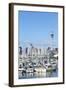 Westhaven Marina and City Skyline, Waitemata Harbour, Auckland, North Island, New Zealand, Pacific-Doug Pearson-Framed Photographic Print