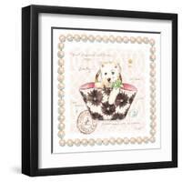 Westie Puppy Purse-Chad Barrett-Framed Art Print