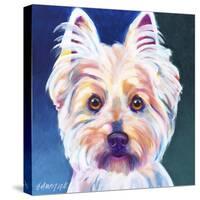 Westie Rockette-Dawgart-Stretched Canvas