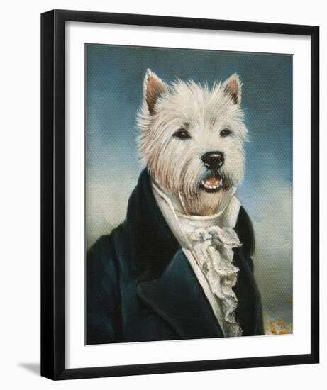 Westie With A Jabot-Thierry Poncelet-Framed Premium Giclee Print