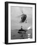 Westland Whirlwind Helicopter Making a Rescue, 1973-Michael Walters-Framed Photographic Print