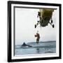 Westland Whirlwind Helicopter Making a Rescue, 1973-Michael Walters-Framed Photographic Print