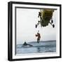 Westland Whirlwind Helicopter Making a Rescue, 1973-Michael Walters-Framed Photographic Print