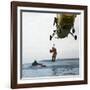 Westland Whirlwind Helicopter Making a Rescue, 1973-Michael Walters-Framed Photographic Print