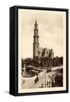 Westmarkt Met Westerkerk, Amsterdam-null-Framed Stretched Canvas