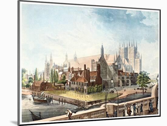 Westminster Abbey, 1819-Rudolph Ackermann-Mounted Giclee Print