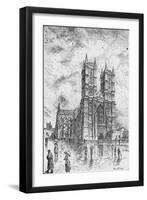 'Westminster Abbey', 1890-Hume Nisbet-Framed Giclee Print