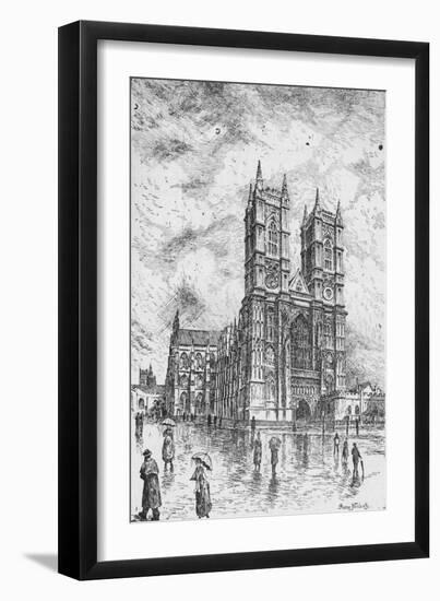 'Westminster Abbey', 1890-Hume Nisbet-Framed Giclee Print