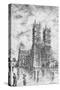 'Westminster Abbey', 1890-Hume Nisbet-Stretched Canvas