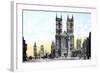 Westminster Abbey and Big Ben, London, 20th Century-null-Framed Giclee Print