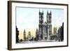 Westminster Abbey and Big Ben, London, 20th Century-null-Framed Giclee Print