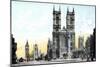 Westminster Abbey and Big Ben, London, 20th Century-null-Mounted Giclee Print