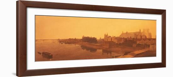 Westminster Abbey and Hall and Old Houses of Parliament-Peter De Wint-Framed Giclee Print