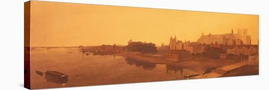 Westminster Abbey and Hall and Old Houses of Parliament-Peter De Wint-Stretched Canvas