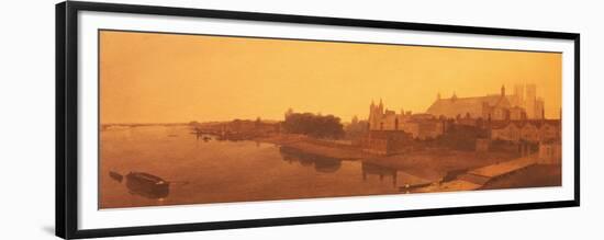 Westminster Abbey and Hall and Old Houses of Parliament-Peter De Wint-Framed Giclee Print