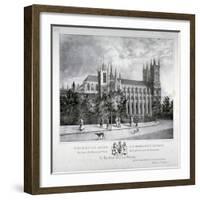 Westminster Abbey and St Margaret's Church, London, 1830-Dean and Munday-Framed Giclee Print