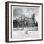 Westminster Abbey and St Margaret's Church, London, 1830-Dean and Munday-Framed Giclee Print