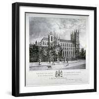 Westminster Abbey and St Margaret's Church, London, 1830-Dean and Munday-Framed Giclee Print