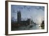 Westminster Abbey and the Houses of Parliament-Henry Pether-Framed Giclee Print