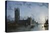 Westminster Abbey and the Houses of Parliament-Henry Pether-Stretched Canvas