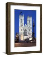 Westminster Abbey at Night, Westminster, London, England, United Kingdom, Europe-Stuart Black-Framed Photographic Print