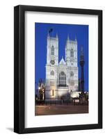 Westminster Abbey at Night, Westminster, London, England, United Kingdom, Europe-Stuart Black-Framed Photographic Print