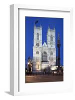 Westminster Abbey at Night, Westminster, London, England, United Kingdom, Europe-Stuart Black-Framed Photographic Print