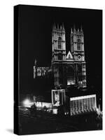Westminster Abbey Floodlit-null-Stretched Canvas