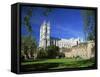 Westminster Abbey, from Dean's Yard, London, England-Alan Copson-Framed Stretched Canvas