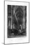 Westminster Abbey from the Altar, London, 19th Century-J Woods-Mounted Giclee Print
