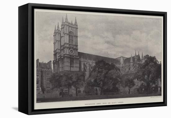 Westminster Abbey, from the Dean's Garden-null-Framed Stretched Canvas